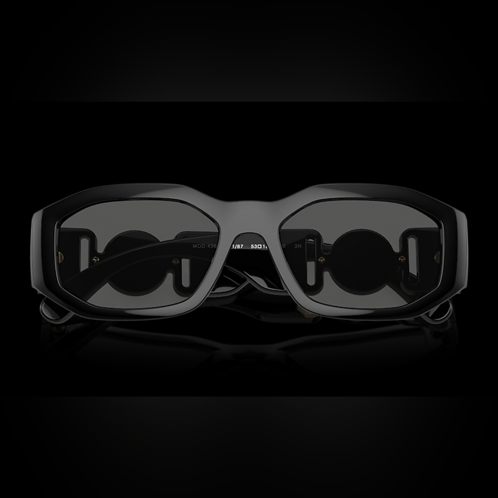 Black Geometric Sunglasses - Bold Modern Frame